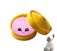 Stretchy Squeeze Toy, Calming Bun Squishy, 3.74x3.74x2.36 Inches Stress Reliever with Soft Texture, Sensory Gel Material, Fidget Toy with Cute Style, Relaxation Tool for Students and Travel