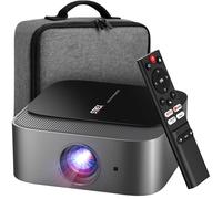 Strex Beamer - Proyector Smart 1080P Full HD - Soporte 4K - WiFi y Bluetooth - Altavoces incorporados - Mini Beamer portátil Cine en casa - WhaleOS - Incluye bolsa de almacenamiento