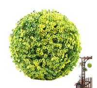 Streysisl Bola de topiario artificial para plantas, esfera de vegetación, bola de vívida, bola topiaria de , bolas decorativas vívidas resistentes a los rayos UV, esfera topiaria de plantas