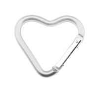 Streysisl Bonito mosquetón, clips para llavero en forma de corazón | Mosquetón de hamaca, ganchos para llavero para correa de perro, soporte para botella de agua, viajes al aire libre