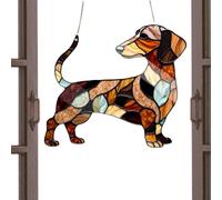 Streysisl Dachshund - conmemorativos, para colgar en la ventana, para mujeres, mamás, amantes de los cachorros