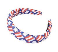 Streysisl Diadema del 4 de julio, diadema patriótica para mujer - Aro de pelo patriótico del 4 de julio,Adornos para el cabello suave del Memorial Day, sombrero de bandera estadounidense para