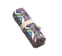 Streysisl Estuche para lápices, Estuche para bolígrafos, Rollo de lápices, 48 Ranuras, Soporte para lápices, Estuche para lápices, Bolsa de Almacenamiento, Soporte para Pinceles de Pintura