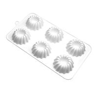Streysisl Moldes para tartas con 6 cavidades, 6 moldes de galletas de forma única, molde de postre francés, moldes, herramientas de cocina para hornear para hacer chocolate, pasteles, pudín