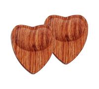 Streysisl Púas de guitarra de madera | Púas de ukelele en forma de corazón, agarre de púas de guitarra de madera maciza, púas de bajo para guitarra acústica, guitarristas y músicos