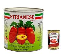 STRIANESE - Tomates pelados de San Marzano (3 kg, 3 kg, polpa italiano, gourmet 400 g)
