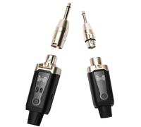 STRICH M2 Sistema de Micrófono Inalámbrico UHF, Adaptador de Micrófono XLR con 16 Canales, Compatible con Alimentación de Energía Fantasma de 9-24V, Compatible con Mezclador de Audio y Altavoz PA