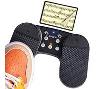 STRICH Pedal de giro de página inalámbrico para iPad, pedal giratorio de página recargable, pedal de pie silencioso USB para tabletas, smartphones, iPad Pro, plataformas multimedia, PC, Gris, SPT-10