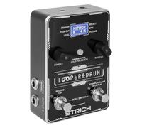 STRICH Pedal de guitarra estéreo Looper con máquina de tambor integrada, 100 patrones de batería diversos, 160 minutos de tiempo de grabación, USB para importación/exportación de audio, soporte de