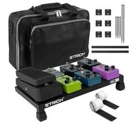 STRICH - Pedalera de guitarra de aleación de aluminio, 1,2 libras, superligera, 38,1 x 22 cm, con bolsa de transporte, MINI+ 15