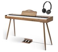 STRICH Piano Digital de 88 Teclas, Teclado Contrapesado de Acción de Martillo, Teclado de Piano Eléctrico de Tamaño Completo con Soporte, Altavoces de 25W x 2, Compatible con Conexión USB-MIDI