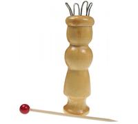 Strickliesel con 4 ganchos, agujas de madera, instrucciones