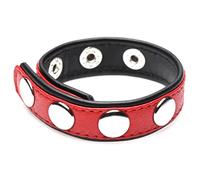 Strict Leather - Cock Gear - Anillo de piel para pene - Rojo