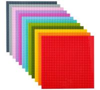 Strictly Briks - 12 Bases clásicas para Construir - para Hacer Torres, mesas y Mucho más - 100 % Compatible con Todas Las Grandes Marcas 25,4 x 25,4 cm