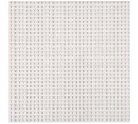 Strictly Briks Base apilable para Construir - Compatible con Todas Las Grandes Marcas - 25,4 x 25,4 cm - Blanco