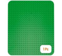 Strictly Briks Base para Construir - Compatible con Todas Las Grandes Marcas - Tacos Grandes - 38,1 x 26,67 cm - Verde Oscuro