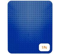 Strictly Briks Base para Construir - Compatible con Todas Las Grandes Marcas - Tacos Grandes - 38,1 x 26,67 cm - Azul