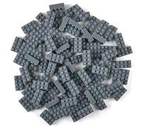 Strictly Briks - Classic Bricks - Set de Ladrillos para Construir de 2 x 4-100% Compatible con Todas Las Grandes Marcas de Ladrillos - Gris - 96 Piezas