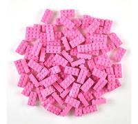 Strictly Briks - Classic Bricks - Set de Ladrillos para Construir de 2 x 4-100% Compatible con Todas Las Grandes Marcas de Ladrillos - Rosa - 96 Piezas