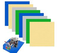 Strictly Briks Pack de 8 Bases para Construir, Bloques De Construcción Placas Base, Placa Base clásica Cuadrada, Classic Base de 32x32 Tacos Compatible con Todas Las Grandes Marcas