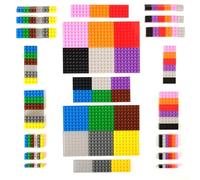 Strictly Briks Set de Ladrillos de construcción - 1.000 Piezas de 12 Colores Diferentes - Piezas Sueltas - Compatible con Todas Las Grandes Marcas
