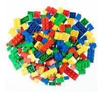 Strictly Briks - Set de Ladrillos de construcción y una Base - 216 Piezas de 4 Colores Diferentes - Piezas Sueltas - Compatible con Todas Las Grandes Marcas