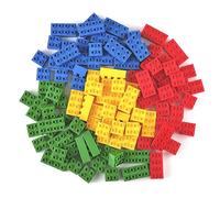 Strictly Briks Toy Bloques de construcción Grandes para niños y niños pequeños, compatibles con Todas Las Marcas Principales, Azul, Verde, Rojo y Amarillo, 108 Piezas.