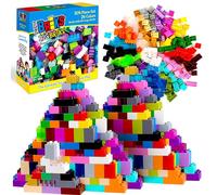 Strictly Briks Toy Bloques de construcción grandes para niños y niños pequeños, juego de ladrillos grandes para edades de 3 años en adelante, colores del arcoíris, 204 piezas