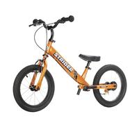 Strider 14x - Mandarina Total - Bicicleta de Equilibrio para Niños de 3 a 6 Años - Incluye Agarres Personalizados, Asiento Acolchado, Reposapiés de Rendimiento y Neumáticos Multiusos - Montaje y