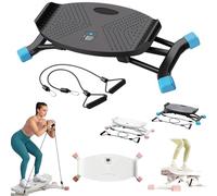 Stridon Balance Board, Stridon All Motion Exerciser with LCD Monitor, Portable Ski Balancing Machine with Resistance Bands, Low-Impact Joint-Friendly Stepper, Ultra-Quiet 300 LBS Capacity (Black)