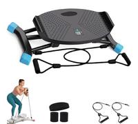 Stridon Balance Board, Stridon All Motion Trainer with Resistance Bands, 300 Lbs Capacity Ski Simulator Balance Board Side to Side with LCD Monitor for Home Gym (Black)