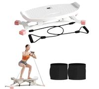 Stridon Motion Exerciser, Stridons All Motion Trainer Balance Board, Ultra-Quiet/Non-Slip/Led Counter, Full Body Balancer, Exercise Equipment for The Home (White)