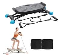 Stridon Motion Exerciser, Stridons All Motion Trainer Balance Board, Ultra-Quiet/Non-Slip/Led Counter, Full Body Balancer, Exercise Equipment for The Home (Black)