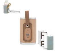 Strifee Baby Bottle Warmer,Strifee Baby Bottle Warmer Travel Portable, Rechargeable 7 Different Temperature Adjustable Portable Bottle Warmer to Go With Led Display (pink)