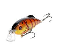 Strike King HCHHJR-789 Hybrid Hunter Jr. Señuelo de Pesca Plano de Buceo Cebo de Ciga de Buceo de 90 Grados con Ojos Reflectantes 3D Sonajero Bucear Bucear 6.7-1.2m 0.5g Tamaño 4 y 6 Anzuelos