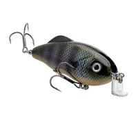 Strike King Híbrido Hunter Cebo de manivela Plana, Pico de 90 Grados, Ojos Reflectantes 3D, sonajero Ruidoso, inmersión de 90 a 150 cm, 28 g, tamaño 2 Ganchos