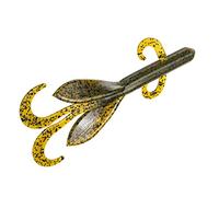 Strike King KVD Plastic Magnum Game - Señuelo de Cebo Suave, Agua Dulce, 5 1/4 Pulgadas de Longitud, Calabaza Verde, Paquete de 6