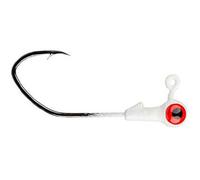 Strike King Lures Mr. Crappie Jig Head with Lazer Sharp Eagle Claw Hook, Freshwater, 1/8 oz, 2 Hook, Refrigator White, Package of 8, Refrigerator White