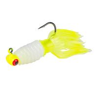Strike King Mr. Crappie Sausage Head, Pre-Rigged Jig Fishing Lure, Refrigerator White, 1/16-Ounce, 3-Pack
