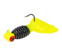 Strike King Mr. Crappie Sausage Head, Pre-Rigged Jig Fishing Lure, Tuxedo Black Chartreuse, 1/8-Ounce, 3-Pack