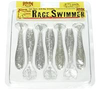 Strike King Rage Swimmer - Señuelo de Pesca de plástico Suave, Cono de Nariz Elegante, Cuerpo Suavemente Acanalado, Cola Fina