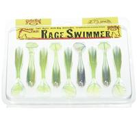 Strike King RGSW334-591 Rage Swimmer Señuelos de Pesca de Plástico Suave Paddletail Minnow, Cono de Nariz Delgado, Cuerpo Acanalado Suave, Cola Delgada, 9,5 cm, 7 Unidades, Sexy Shad 2.0