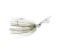 Strike King (TCVSJT12-453) Plantilla de natación vibratoria de tungsteno Thunder Cricket, Color 453 - Olive Shad, 1/2 oz, Gancho de Selva de vástago Largo, Falda Atada a Mano