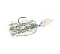 Strike King (TCVSJT38-453) Plantilla de natación vibratoria de tungsteno Thunder Cricket, Color 453 - Olive Shad, 3/8 onzas, Gancho de Selva de vástago Largo, Falda Atada a Mano