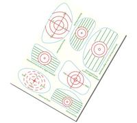 Strike Tape Golf - 6,3 x 8,07 pulgadas Swing Accuracy Tape Labels, 7 en 1 Swing Consistency Analysis Stickers, Useful Training Equipment | Improve Golf Accuracy and Distance Learning Tool Game