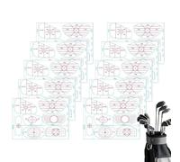 Strike Tape - Golf Strike Tape, 10 Sheets Hitting Guides | Golf Club Batting Labels - Women Men Teens Athlete Swinging Distance Practice Indoor - Training Aids For Swing