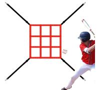 Strike Zone Target - Adjustable Pitching Trainer, Portable Baseball Practice Aid | 9-Pocket Strike Zone Net, Durable Polyester Material, Easy Attachment Straps, Solos Pitching Training Equipment