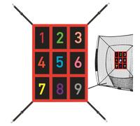 Strike Zone Target Baseball Net, Pitching Target Team Training Aid, 19.69x27.56in Adjustable Strike Zone Design, Practice Tool for Home Use, Team Drills, Coaching
