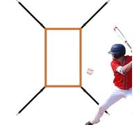 Strike Zone Target - Baseball Pitching Accuracy Trainer, 9-Hole Practice Net | Adjustable Height Strike Zone Attachment, Lightweight Design, Quick Setup, Ideal for Youth and Adult Pitchers