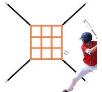 Strike Zone Target - Baseball Pitching Accuracy Trainer, 9-Hole Practice Net | Adjustable Height Strike Zone Attachment, Lightweight Design, Quick Setup, Ideal for Youth and Adult Pitchers